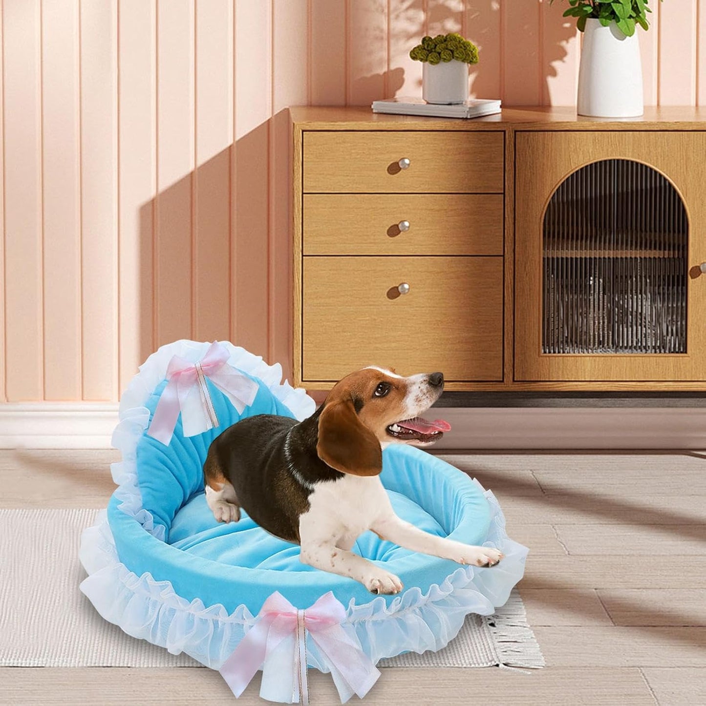 Lit Pour Chien - CuteLaceDogBed™ - Bleu - Repos Chien
