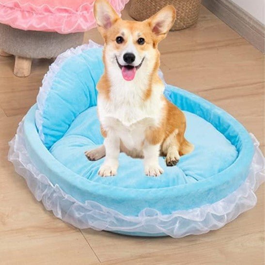 Lit Pour Chien - CuteLaceDogBed™ - Bleu - Repos Chien