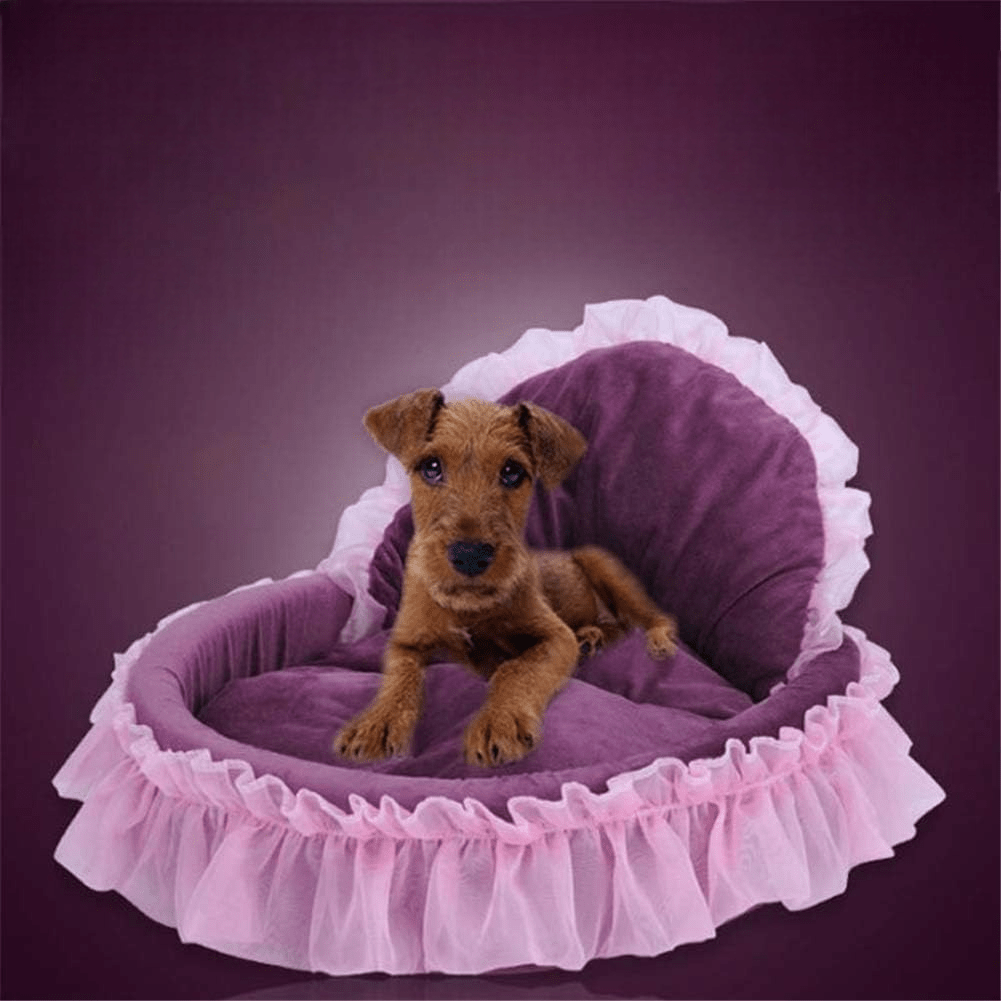 Lit Pour Chien - CuteLaceDogBed™ - Violet - Repos Chien