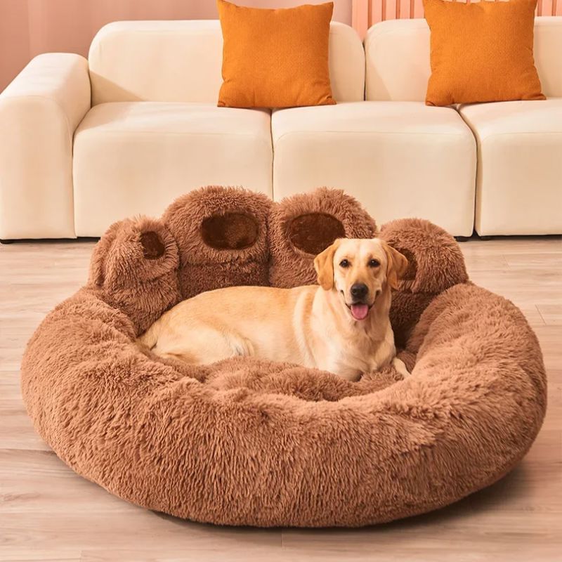 Lit pour Chien - FluffyDogBed™ - Café - Repos Chien