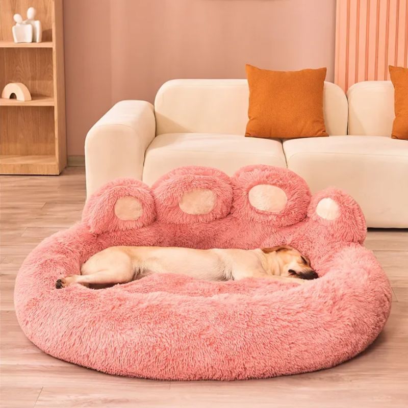 Lit pour Chien - FluffyDogBed™ - Rose - Repos Chien