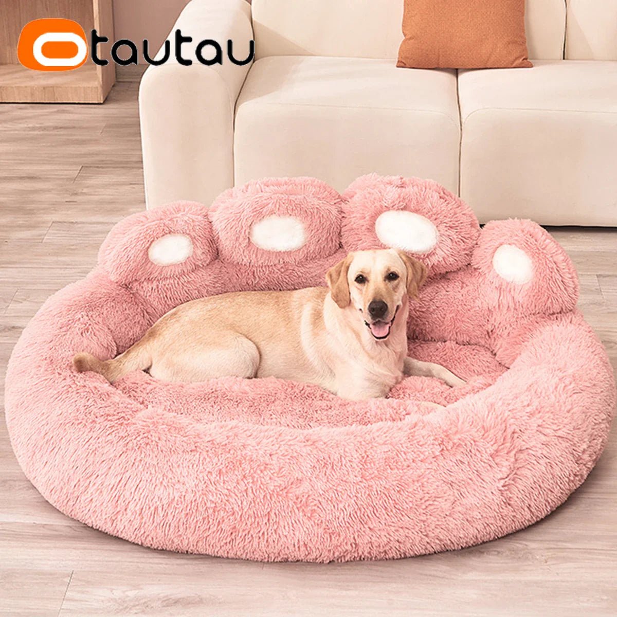 Lit pour Chien - FluffyDogBed™ - Rose - Repos Chien