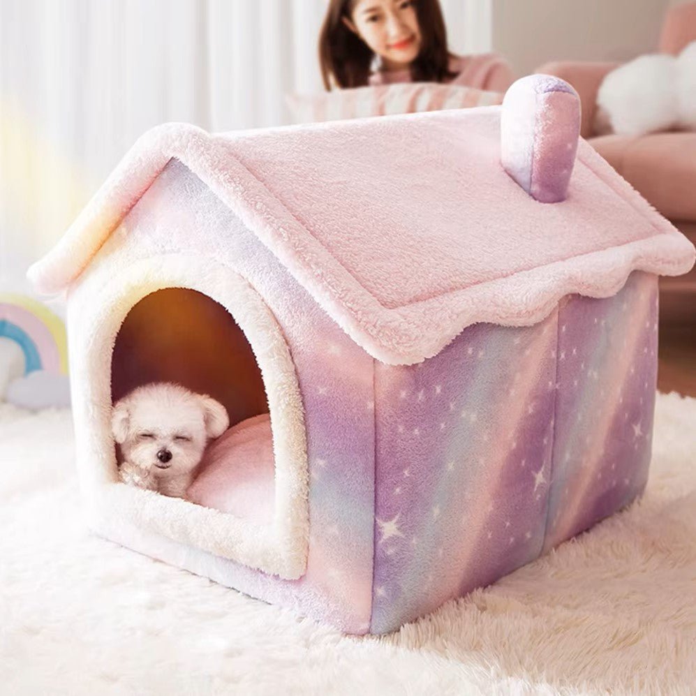 Niche Chien - ComfortableDogHouse™ - Étoile Arc - en - ciel - Repos Chien