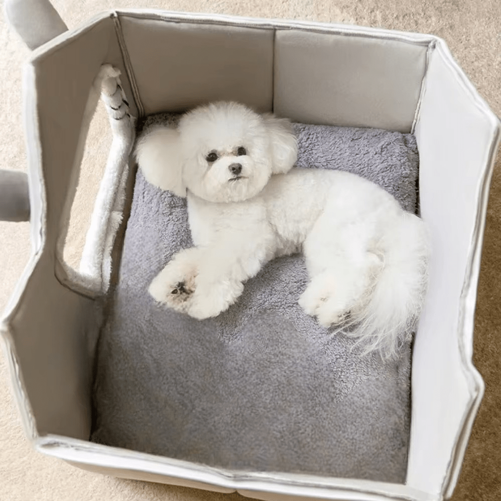 Niche Chien - ComfortableDogHouse™ - Gris Toiture Double - Repos Chien