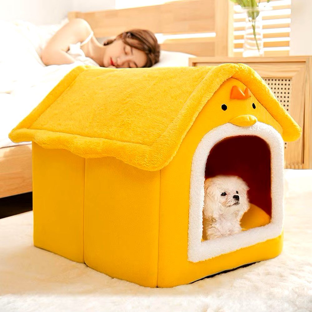 Niche Chien - ComfortableDogHouse™ - Jaune Poussin - Repos Chien