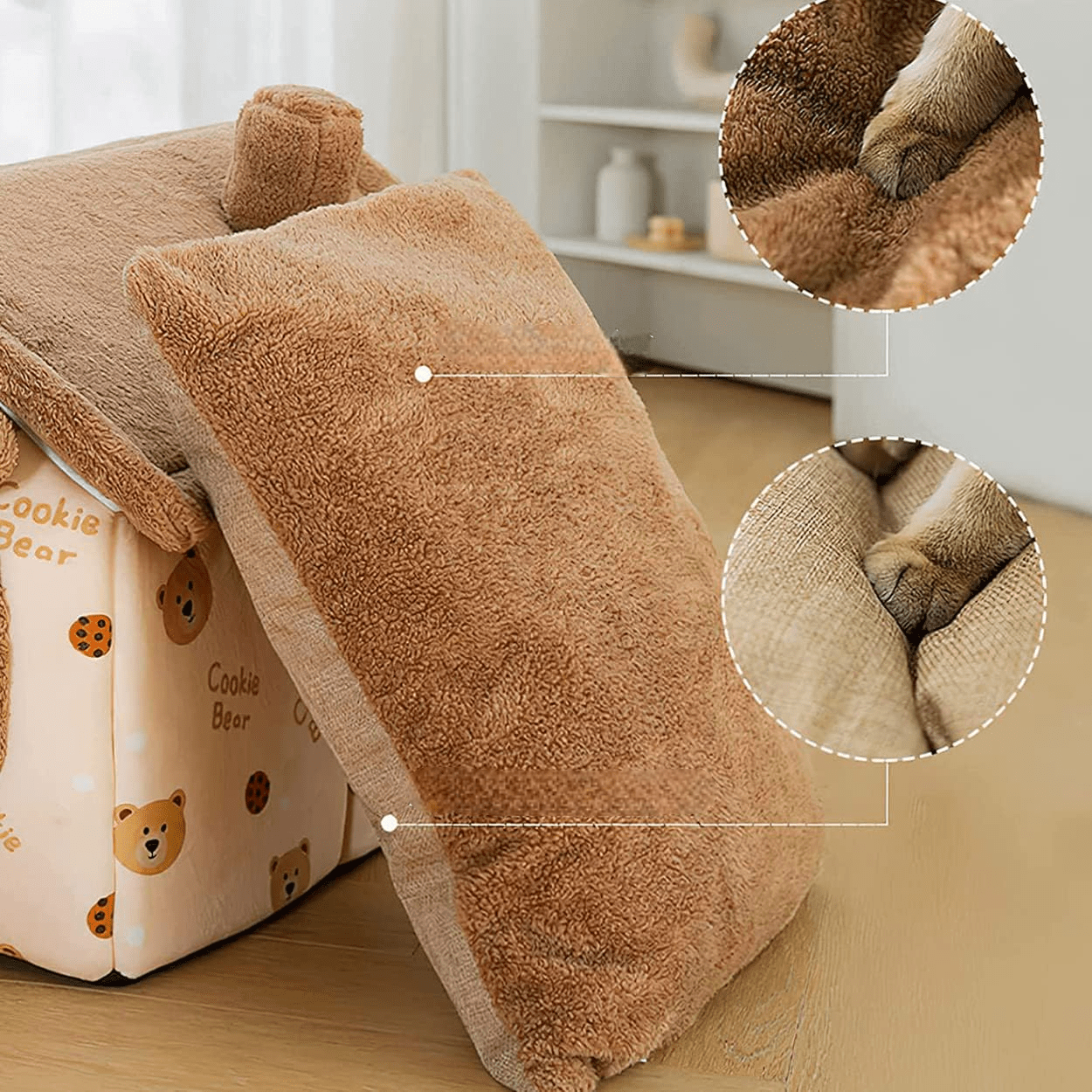 Niche Chien - ComfortableDogHouse™ - Marron Ours - Repos Chien