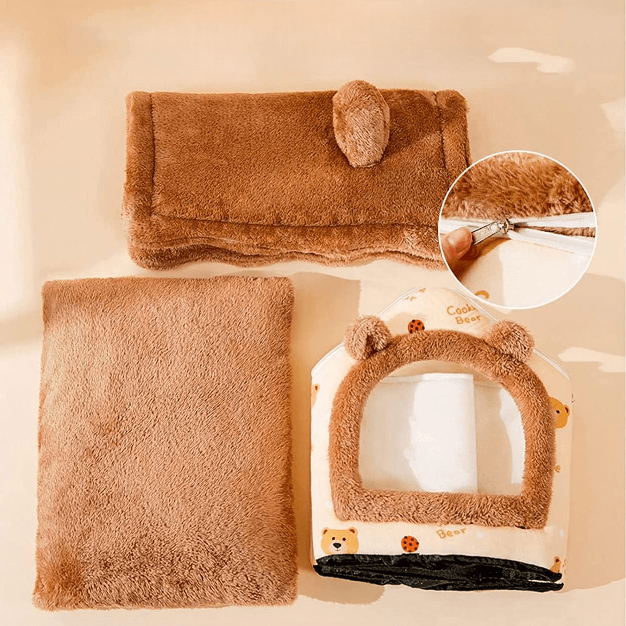 Niche Chien - ComfortableDogHouse™ - Marron Ours - Repos Chien