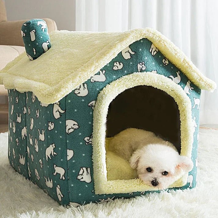 Niche Chien - ComfortableDogHouse™ - Vert Ours - Repos Chien