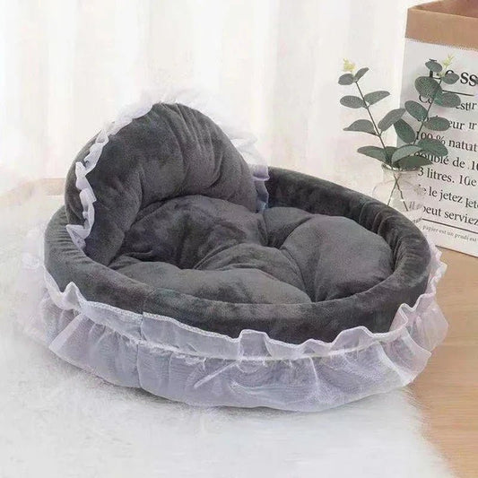 Lit Pour Chien - CuteLaceDogBed™ - Gris - Repos Chien