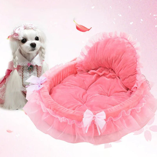 Lit Pour Chien - CuteLaceDogBed™ - Rose - Repos Chien