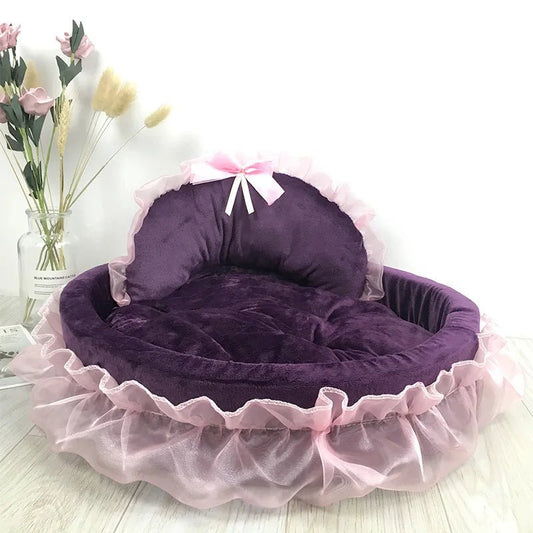 Lit Pour Chien - CuteLaceDogBed™ - Violet - Repos Chien