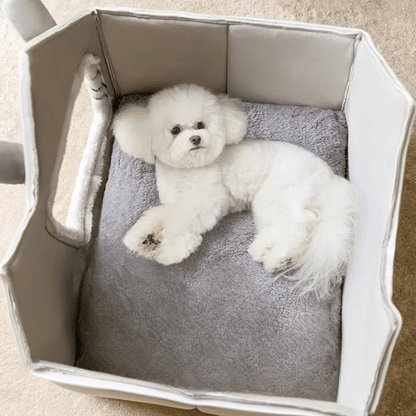 Niche Chien - ComfortableDogHouse™ - Gris Toiture Double - Repos Chien