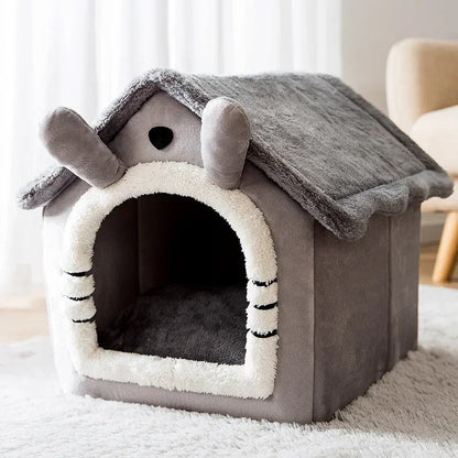 Niche Chien - ComfortableDogHouse™ - Toit simple gris - Repos Chien