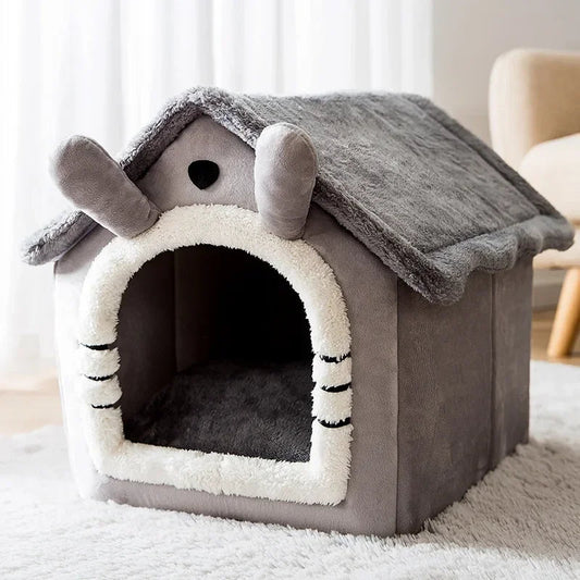Niche Chien - ComfortableDogHouse™ - Toit simple gris - Repos Chien